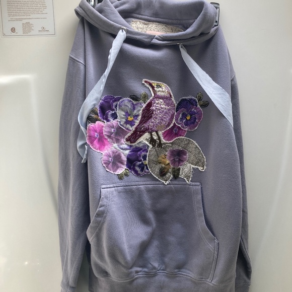 Hand Crafted Tops - Shabby Chic hoodie